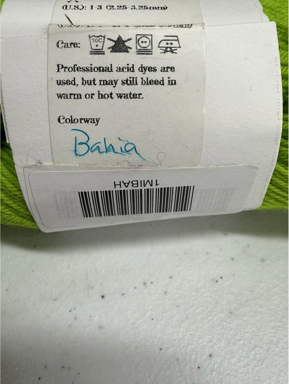 Haute Bohemian Fibers ‘Mimi Fingering’ Color Neon Carrot & Bahia 2 Skein Lot